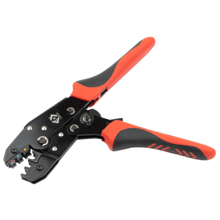C.K Tools T3682A C.K Ratchet Crimping Pliers For Insulated Terminals  0.5 - 6.0mm