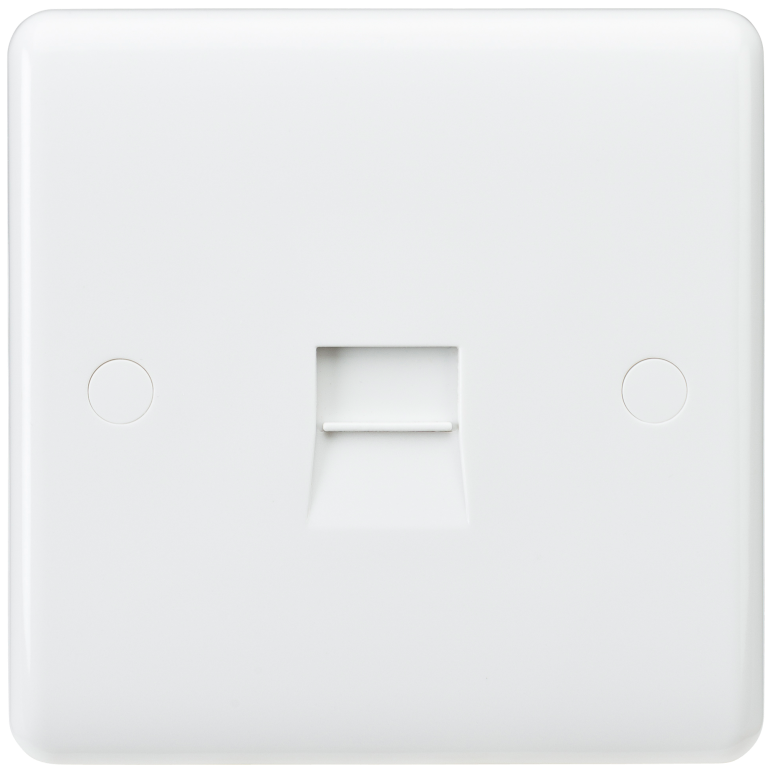 MLA CU7400 1G SECONDARY BT TELEPHONE SOCKET OUTLET WHITE | ROUND