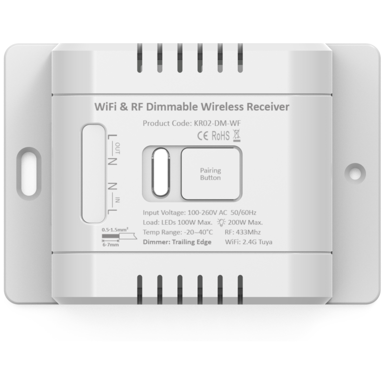 CUL-40040 - 1 Channel Smart WIFI & RF Dimmable Reciever In White