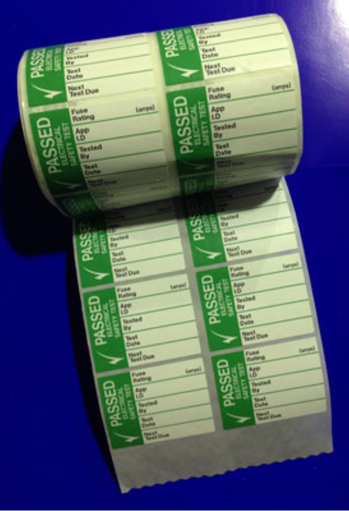 Ind Signs IS48250R Pass Test Label Pk250