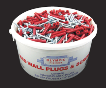 OF 242-222-010 Wall Plug & Screws (500)