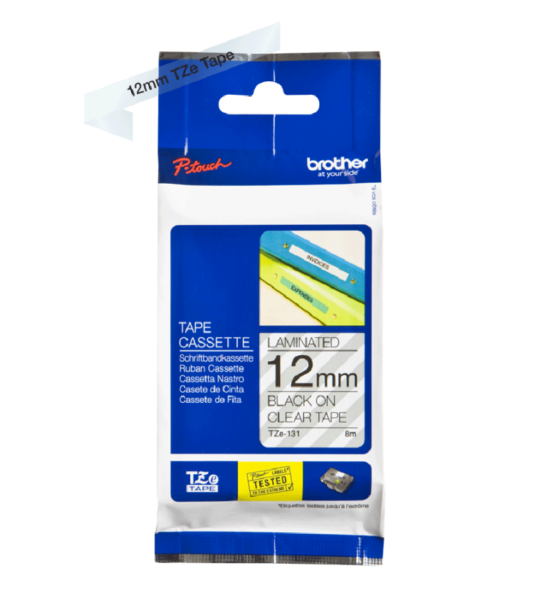 Brother TZE131 Labelling Tape 12mm x 8m