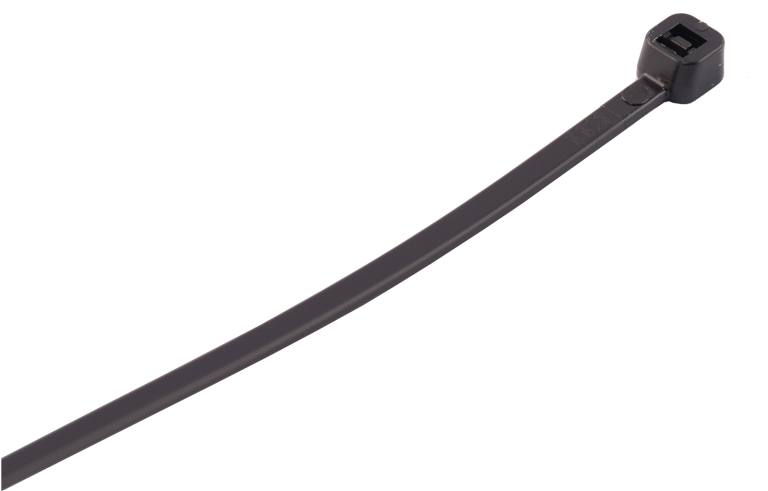 140mm x 3.6mm Black Nylon Cable Ties (Pack 100)
