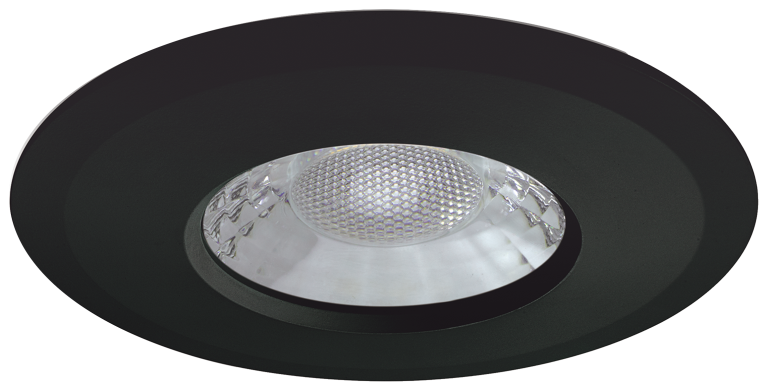 JCC Alternative Bezel for V50 fire-rated LED downlight Black finish