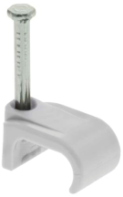 White Flat Cable Clips 2.0-2.5mm T&E