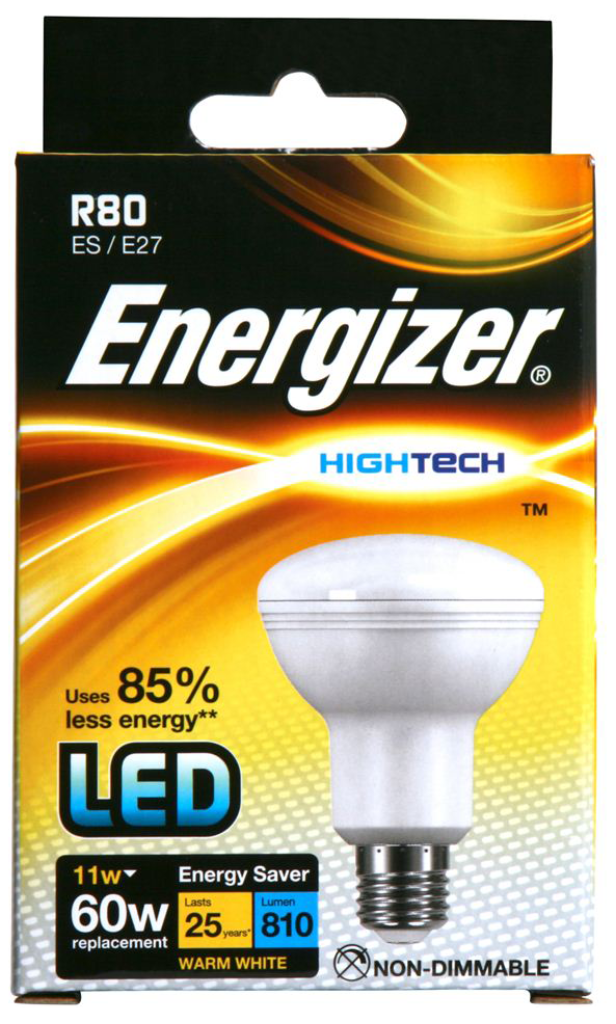 Energizer Lamp S9016 LED R80 E27 12W 2700K