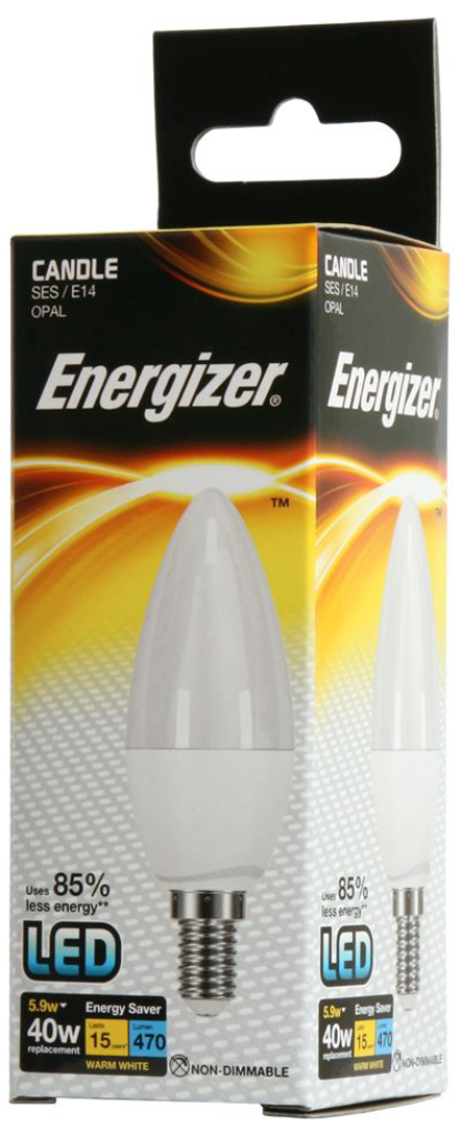 Energizer Lamp S8851 LED Candle E14 5.9W 2700K