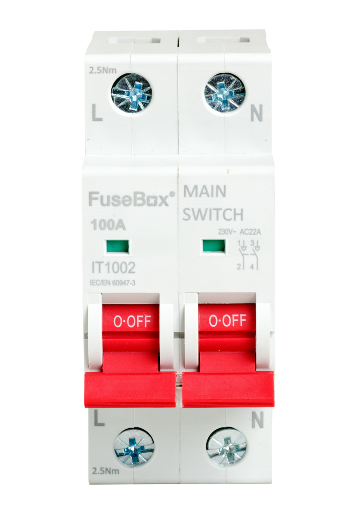 FuseBox IT1002 Main Switch DP 100A