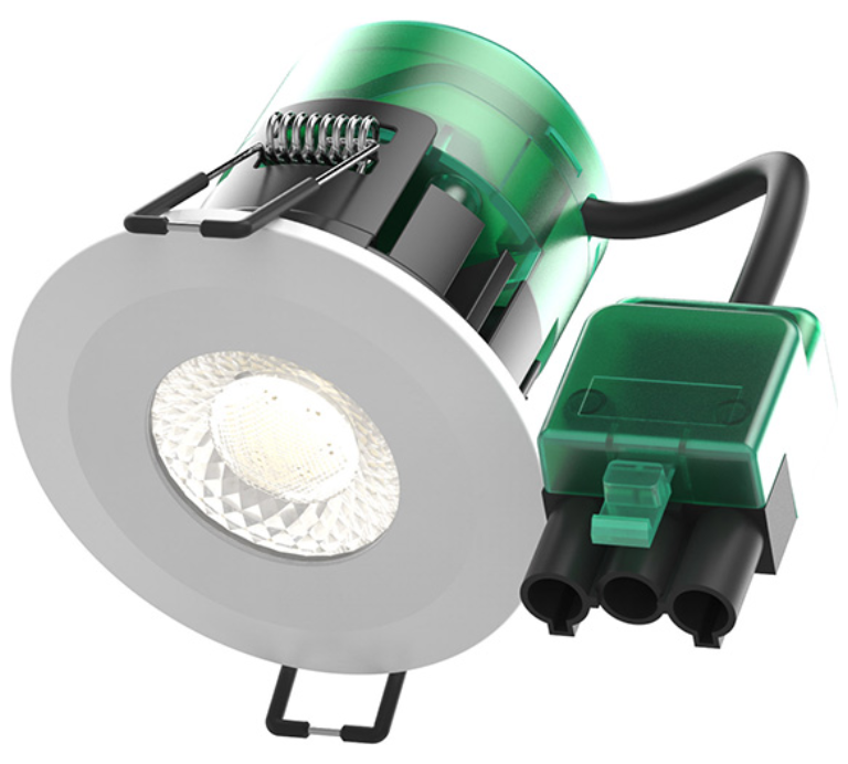 BELL 08187 Eco LED Fixed Downlight 7W comes with White & Satin Nickel Magenetic Bezels