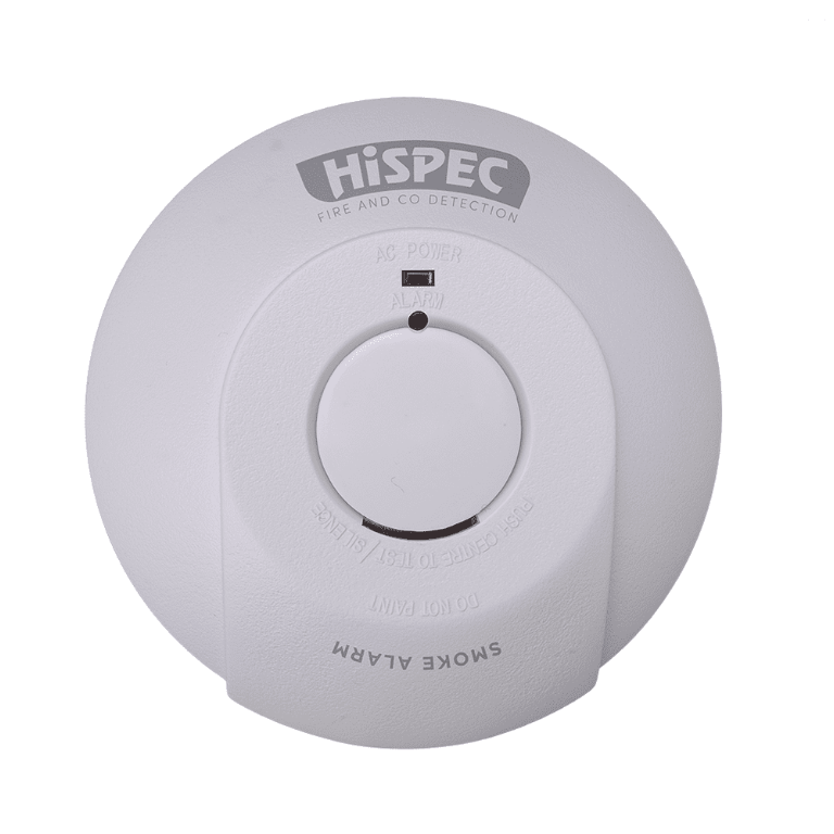 Interconnectable Fast Fix Mains Smoke Detector with 10yr Rechargeable Lithium Battery Backup