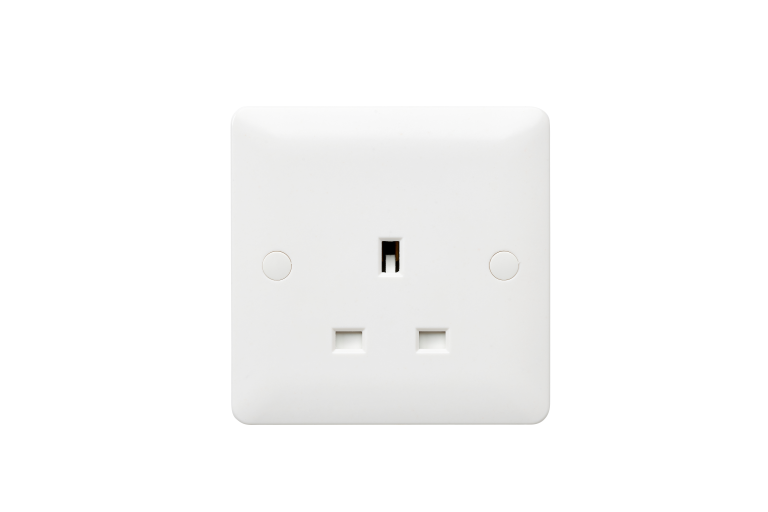 MK Base MB780WHI 13A 1 Gang Socket Unswitched
