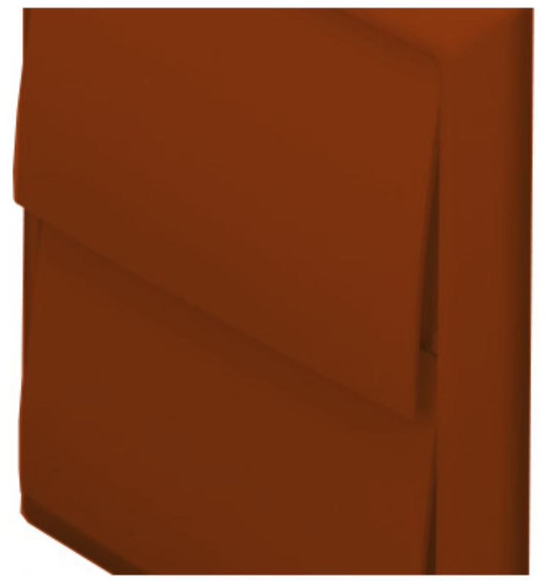 Domus 4900T Wall Outlet 100mm Terracotta