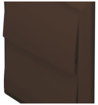 Domus 4900B Wall Outlet Rnd 100mm Brown