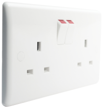BG 822DP Socket Outlet Double Pole Switched 13A