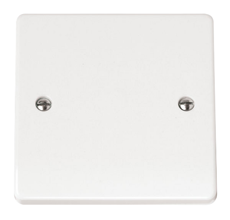 Click CMA060 Blanking Plate 1 Gang White
