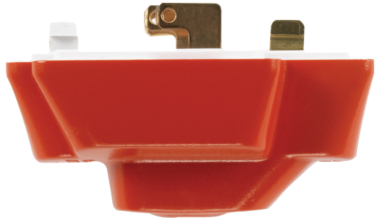 Klik P64AX/R Red 4 Pin Plug c/w Cord Grip 57x35x44mm 6A