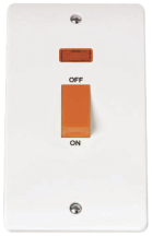 Click CMA203 Cooker Switch 2G Neon 45A