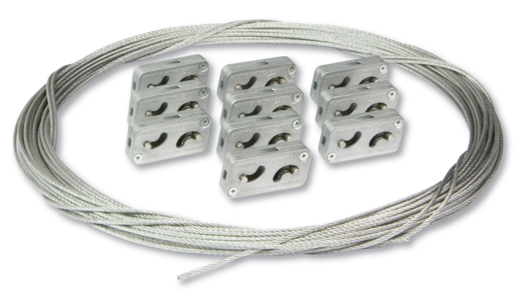 Catenary Wire & Grips Kit 15m