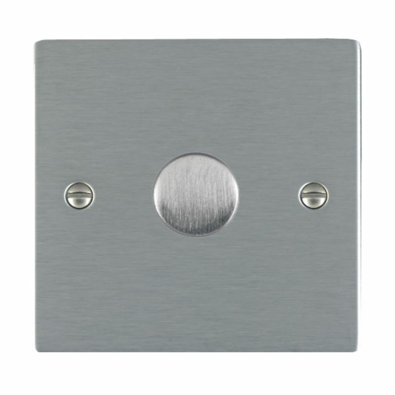 Hamilton Sheer Satin Stainless 1 Gang 400W 2 Way Leading Edge Push On/Off Resitive Dimmer