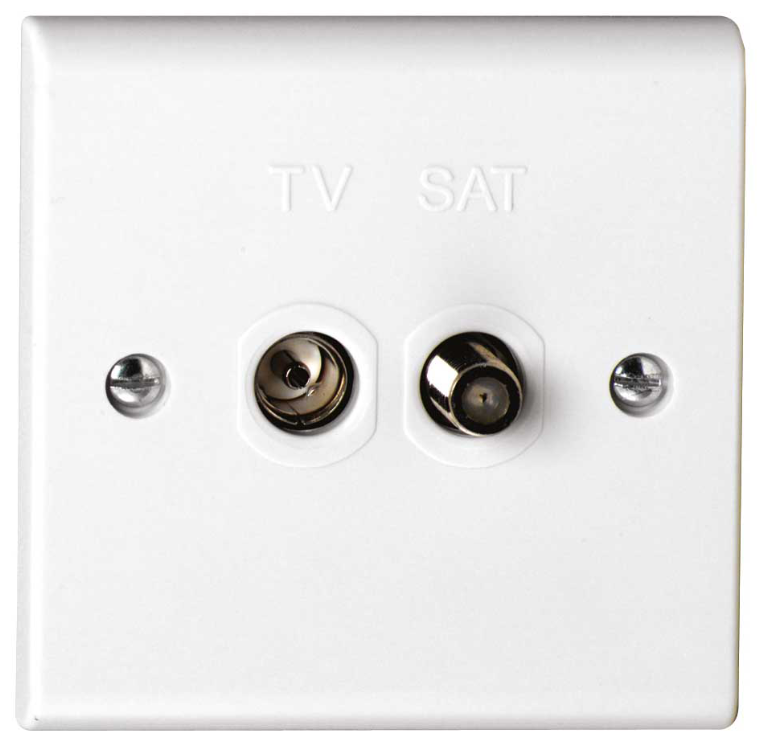 Deta S1266 TV/F Type Outlet