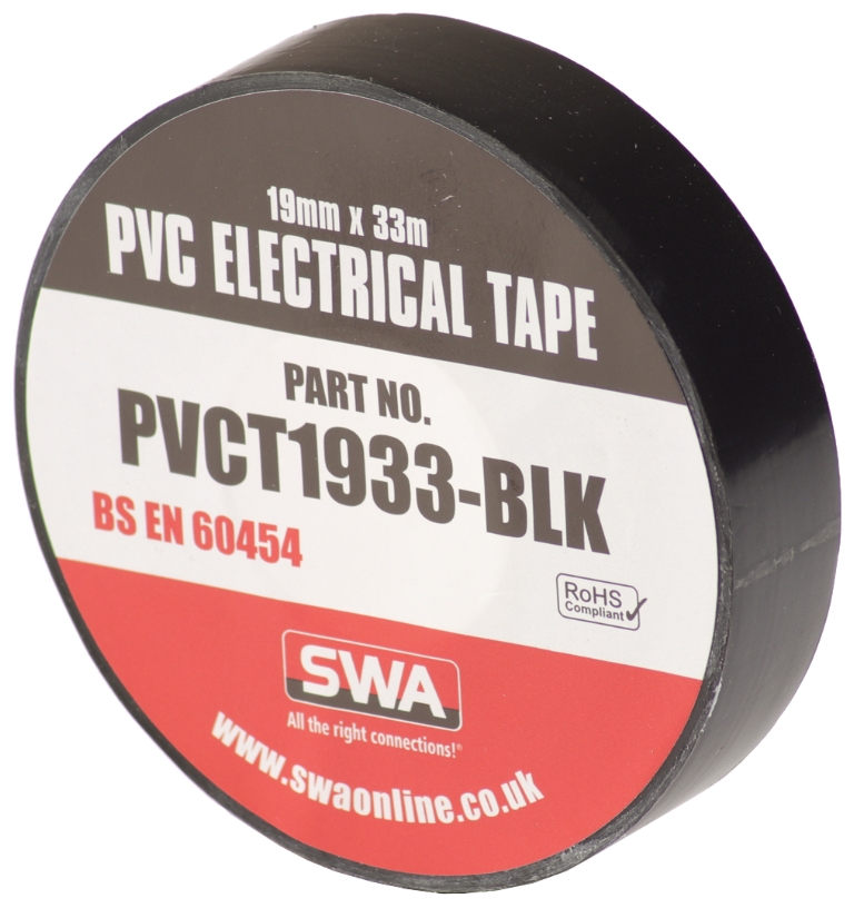 PVC Electrical Insulation Tape 19mm x 33m Black