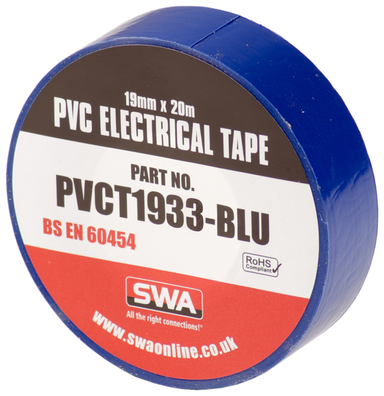 PVC Electrical Insulation Tape 19mm x 33m Blue