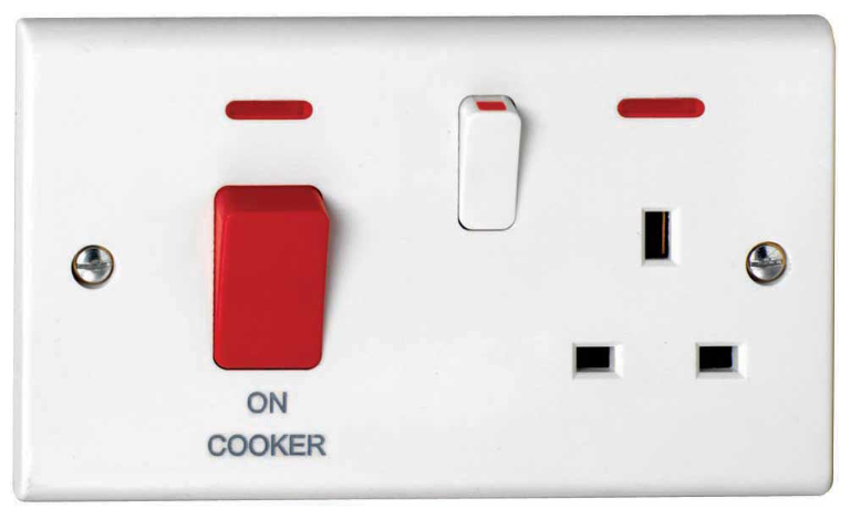 Deta S1302 45A Cooker Control Unit Red Switch