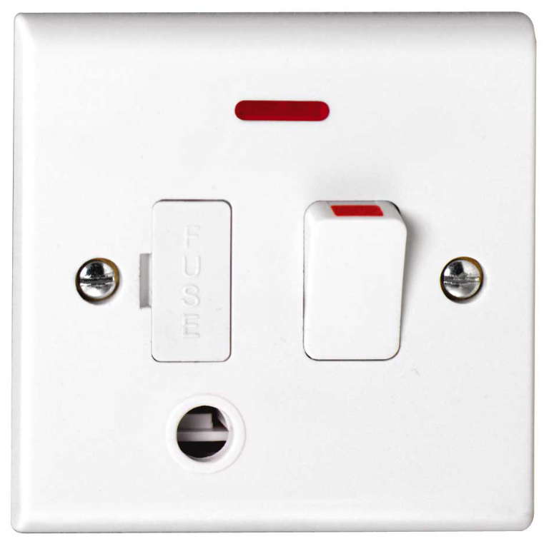 Deta S1373 13A Switched Spur with Neon & Flex Outlet