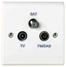 Deta S1340 TV/FM/Satel Triplexer Socket