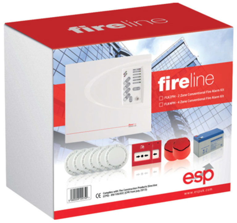 ESP FLK2P 2 Zone Fire Alarm Kit