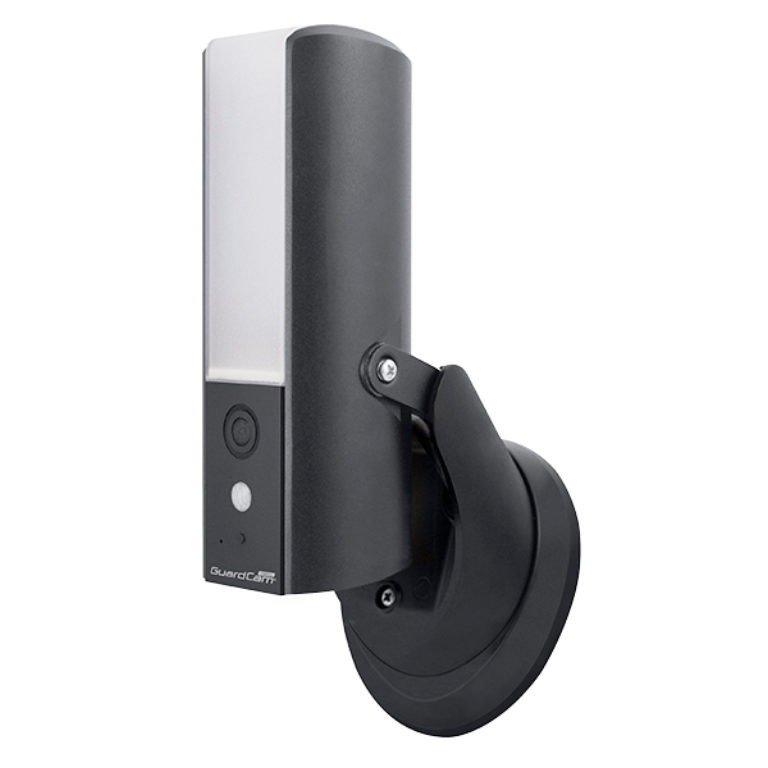 GuardCam Deco Combined Wi-Fi Security Camera/LED Light System Black