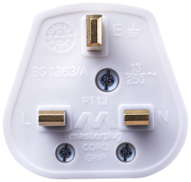 BG 13A Plug Fitted with 13A Fuse - White