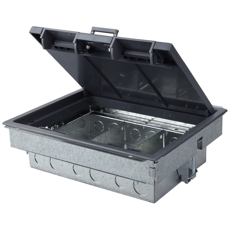 TASS Compact 3 Compartment Cavity Floorbox - Empty