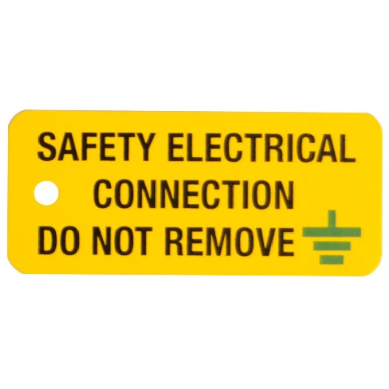 SAFETY ELECTRICAL CONNECTION TAGS (PACK 5)