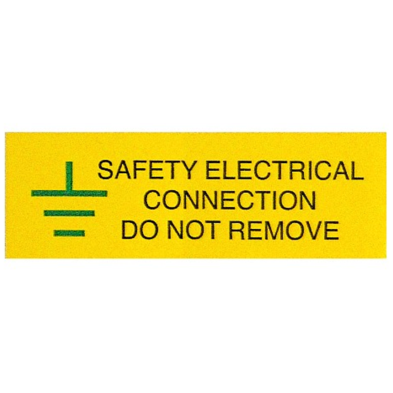 SAFETY ELECTRICAL CONNECTION LABELS (PACK 10)