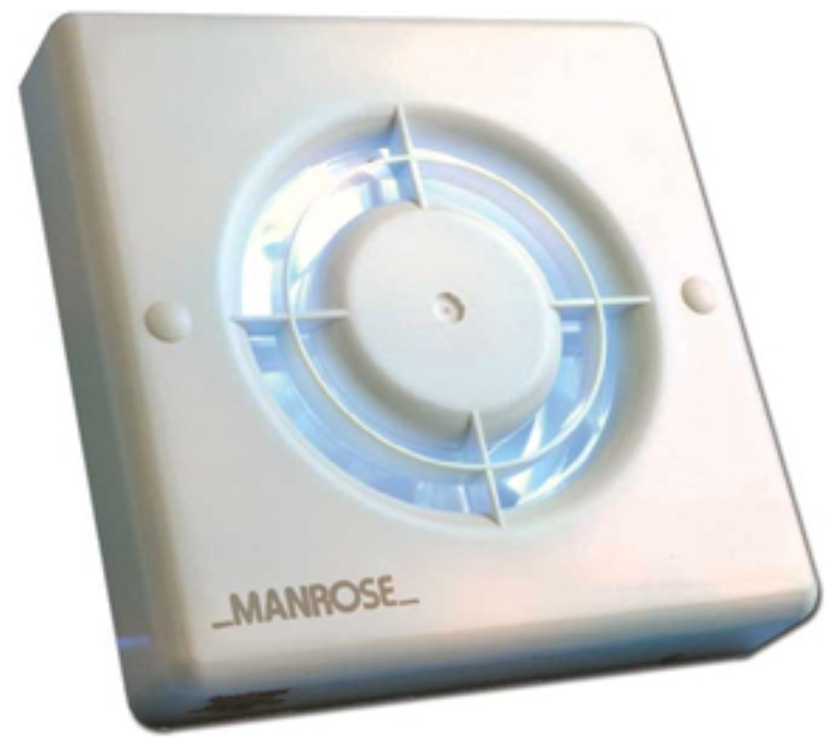 Manrose XF100H Fan Humidity 100mm 4in