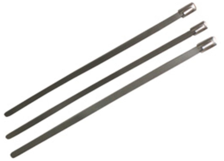 360mm x 4.6mm Stainless Steel Cable Ties (Pack 100)