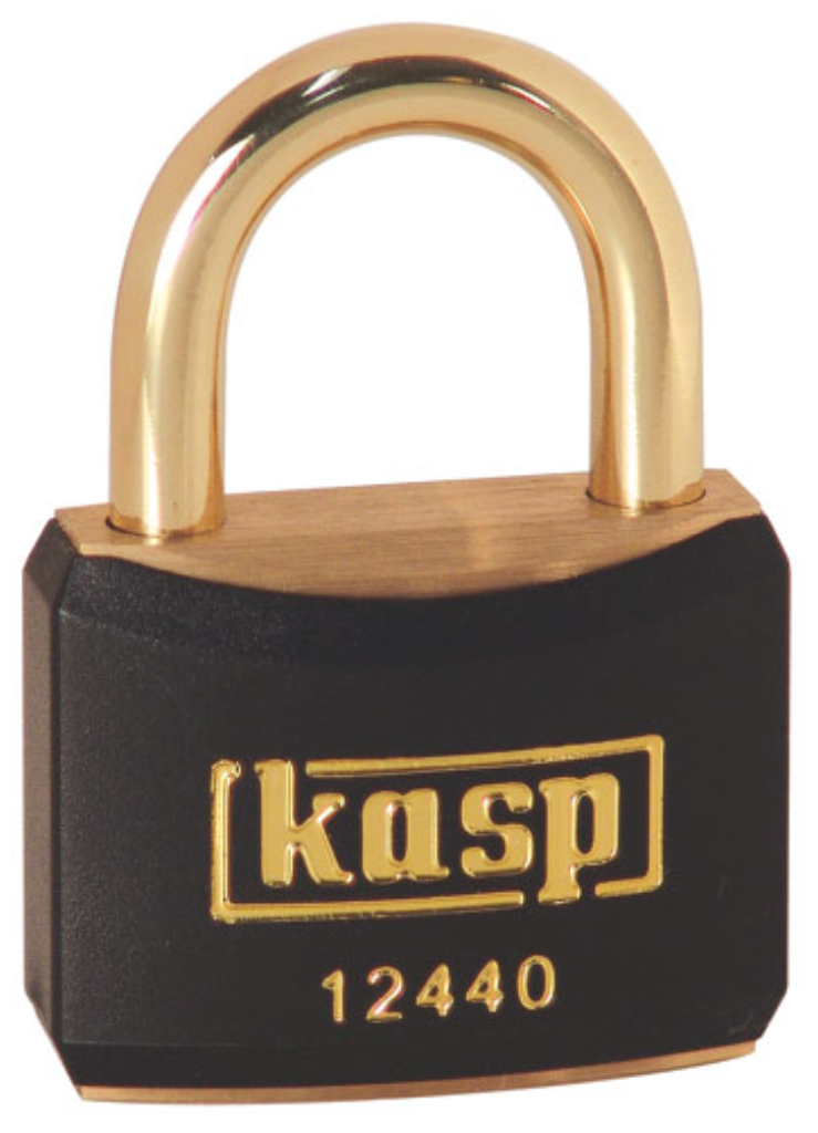 KASP K12440BLAD BLACK Coloured Brass Padlock