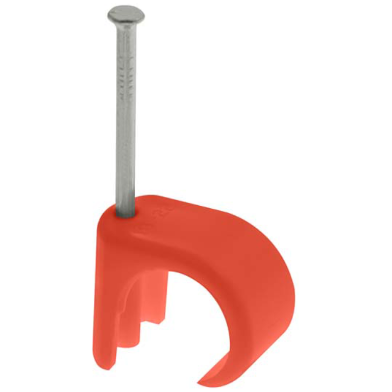 UNICRIMP QRC9 RED CABLE CLIPS FOR 7-10MM ROUND CABLE (PACK 100)