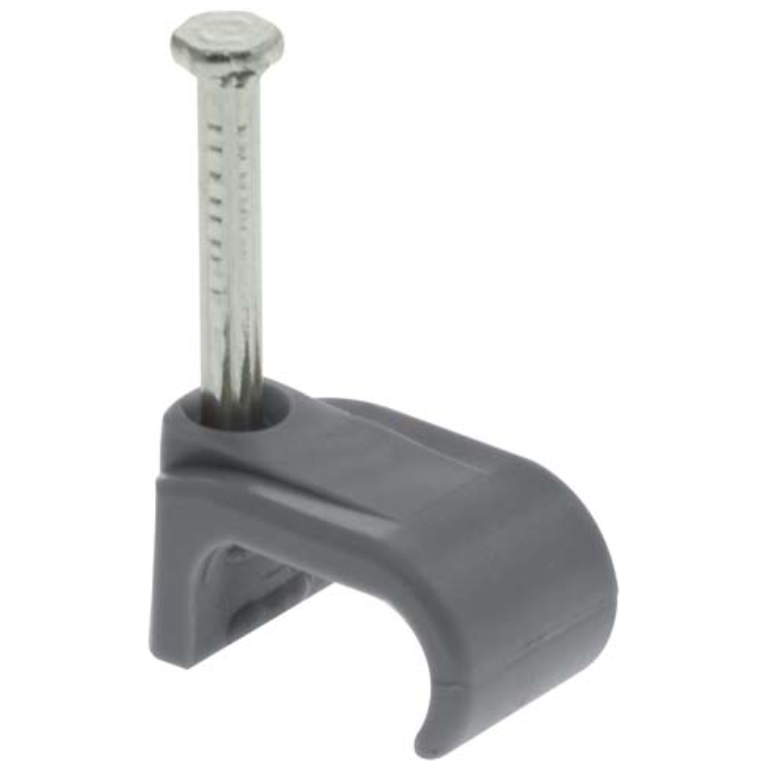 Unicrimp QFC4 1-1.5mm Flat Twin & Earth Grey Cable Clips