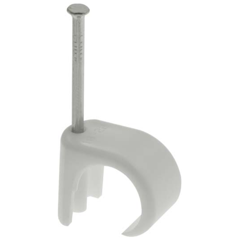 UNICRIMP QRC14 WHITE CABLE CLIPS FOR 14-20MM ROUND CABLE (PACK 50)