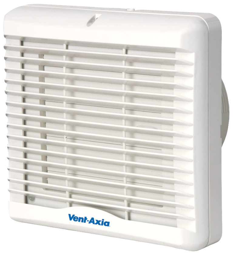 Vent Axia VA140KP 140120C Kitchen Single Speed Axial Panel Fan c/w Pullcord & Electric Shutters 150m