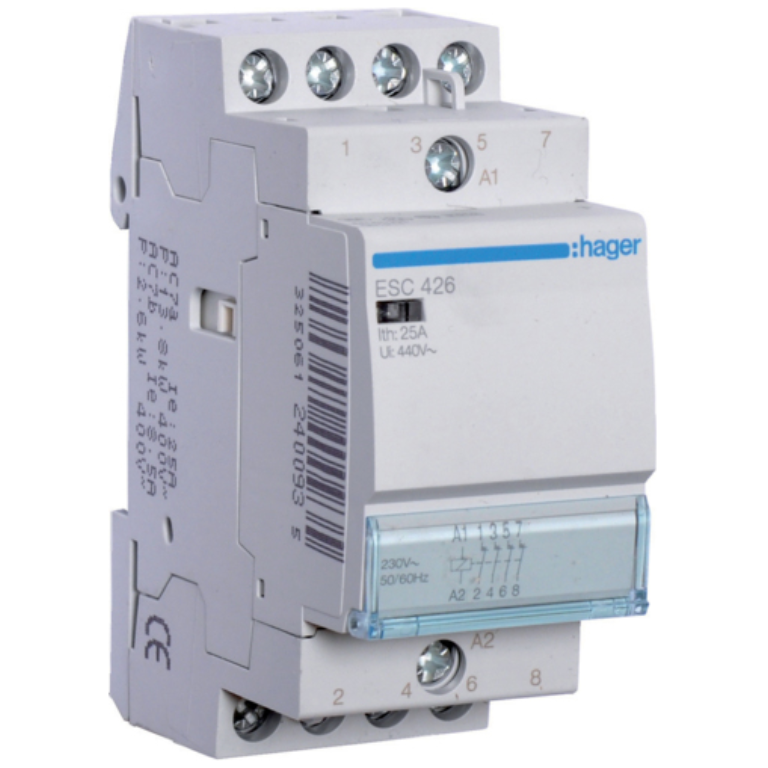 Hager ESC426 Contactor 4NC 25A 230V
