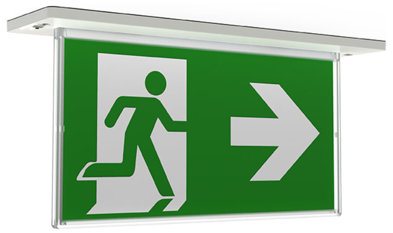 RECESSED LED EXIT SIGN