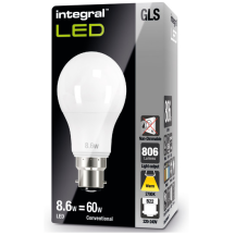LED GLS B22 8.6W