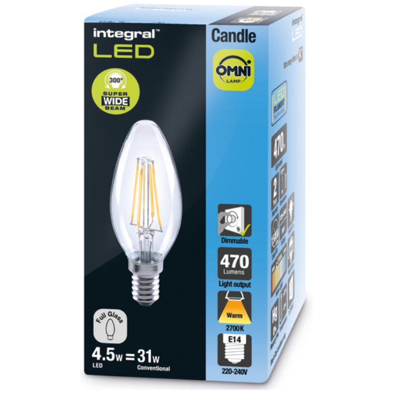 INTEGRAL CANDLE E14 4.2W 2700 | DIMMABLE