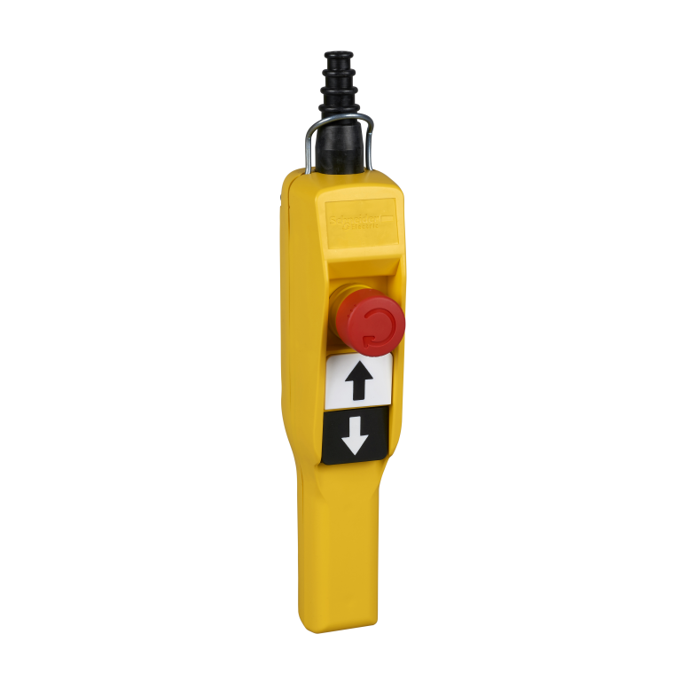 Pendant Control Station Up and Down Arrow Push Buttons + Emergency Stop 