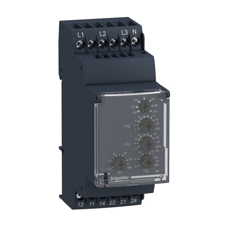 Modular 3 Phase Voltage Control Relay 120-277V AC