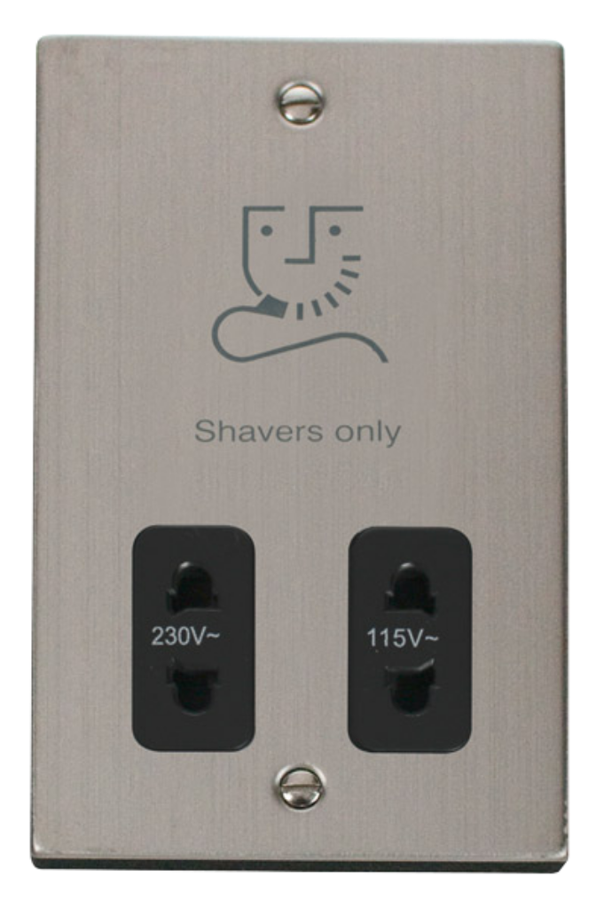 Click VPSS100BK Shaver Socket 115/230V