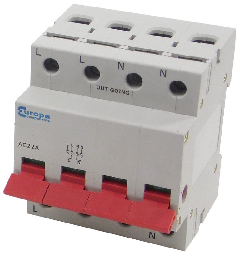 Europa ISO125-4 Mainswitch Isolator 125A